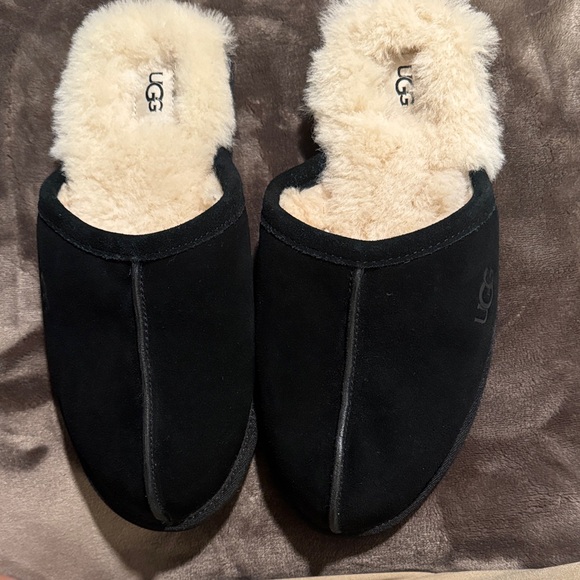 UGG Black New— Men Slippers with Cream Fur main image 5